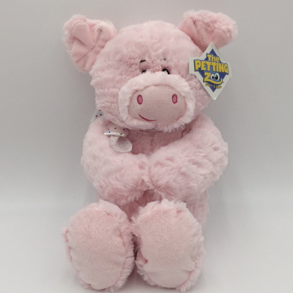 The Petting Zoo 14" Snugglerz Pig Pink Soft Plush Stuffed Farm Animal
